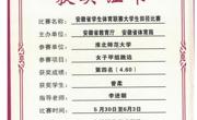 伟德国际1949学生在2024年安徽省学生体育联赛大学生田径比赛取得优秀成绩